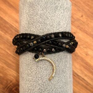 Nakamol | Crescent Moon Wrap Bracelet | 19” Adjustable